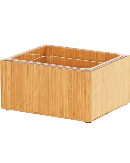 Khay Đựng Đá Chữ Nhật Cal-Mil 475-10-60 - 30.5 cm x 25.4 cm x 16.5 cm, Tre
