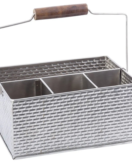 Khay Đựng Dao Muỗng Nĩa Chữ Nhật Tablecraft GPSSCADDY 4 Ngăn, Inox
