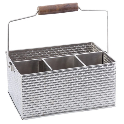 Khay Đựng Dao Muỗng Nĩa Chữ Nhật Tablecraft GPSSCADDY 4 Ngăn, Inox
