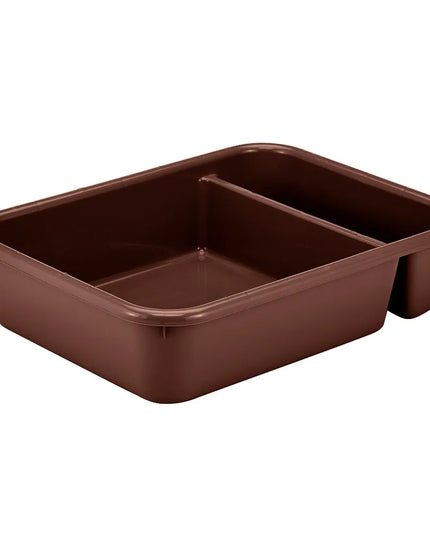 Khay Đựng Đồ Cambro Cambox® 1621CBP131 2 Ngăn 39.6 x 52.1 x 12.2 cm Màu Nâu Đậm