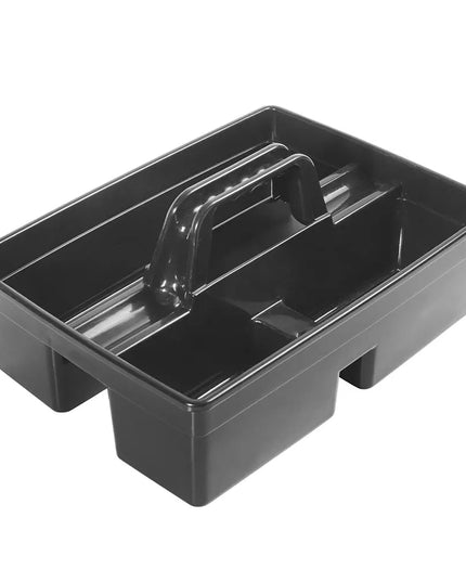 Khay Đựng Dụng Cụ Vệ Sinh Winco PJC-1511K 3 Ngăn 38.7 cm x 27.3 cm x 17.1 cm - Nhựa, Đen