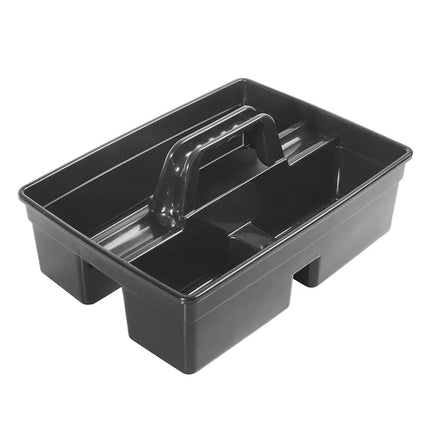 Khay Đựng Dụng Cụ Vệ Sinh Winco PJC-1511K 3 Ngăn 38.7 cm x 27.3 cm x 17.1 cm - Nhựa, Đen