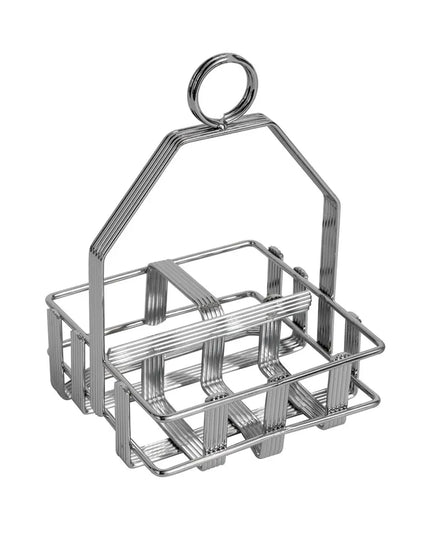 Khay Đựng Gia Vị 2 Ngăn Chữ Nhật Tablecraft 606R - Mạ Chrome
