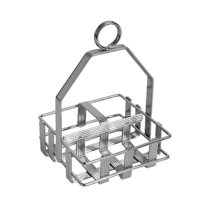 Khay Đựng Gia Vị 2 Ngăn Chữ Nhật Tablecraft 606R - Mạ Chrome
