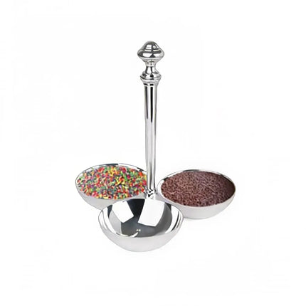 Khay Đựng Gia Vị 3 Ngăn Eastern Tabletop 7630 - Dung Tích 444 ml, Inox