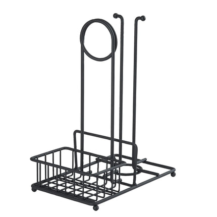 Khay Đựng Gia Vị Chữ Nhật 2 Ngăn Tablecraft 10263 - Thép, Đen