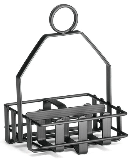 Khay Đựng Gia Vị Chữ Nhật 2 Ngăn Tablecraft 606RBK - Kim Loại, Đen