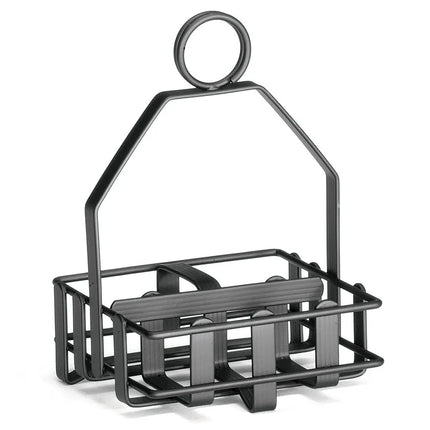 Khay Đựng Gia Vị Chữ Nhật 2 Ngăn Tablecraft 606RBK - Kim Loại, Đen