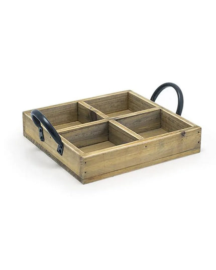 Khay Đựng Gia Vị Chữ Nhật 4 Ngăn Front Of The House TCS014NAW21 Gỗ Tự Nhiên