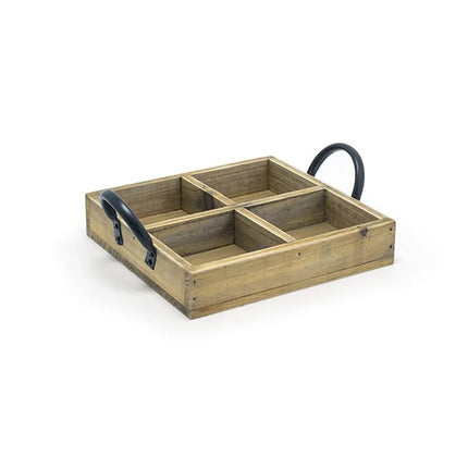 Khay Đựng Gia Vị Chữ Nhật 4 Ngăn Front Of The House TCS014NAW21 Gỗ Tự Nhiên