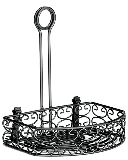 Khay Đựng Gia Vị Nửa Vòng Tablecraft BK259512 Kim Loại Đen
