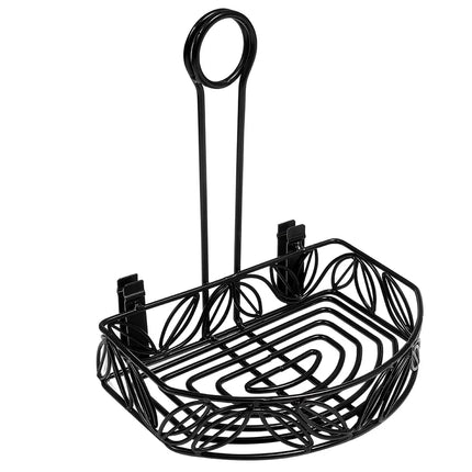 Khay Đựng Gia Vị Nửa Vòng Tròn American Metalcraft CRL86 - Sắt Rèn, Đen