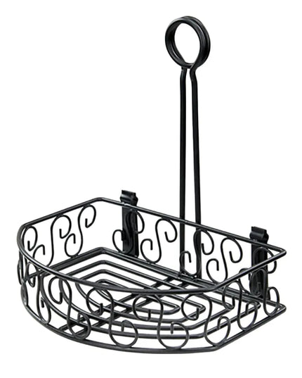 Khay Đựng Gia Vị Nửa Vòng Tròn Winco WBKH-6SB - Dây Kim Loại, Đen