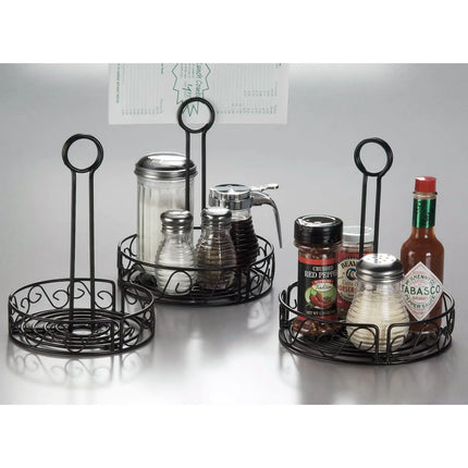 Khay Đựng Gia Vị Tròn American Metalcraft WBCC7 - Sắt Rèn, Đen