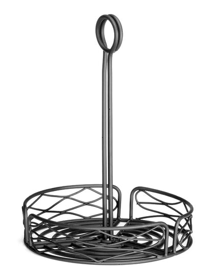 Khay Đựng Gia Vị Tròn Tablecraft BK1780 Kim Loại Đen