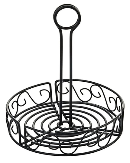 Khay Đựng Gia Vị Tròn Winco WBKH-7R - Dây Kim Loại, Đen