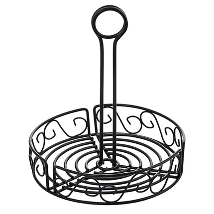 Khay Đựng Gia Vị Tròn Winco WBKH-7R - Dây Kim Loại, Đen