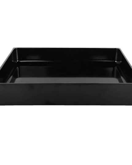 Khay Đựng Thực Phẩm Chữ Nhật Elite Global Solutions M21012-B Melamine Đen 30.5 x 25.4 x 5.1 cm