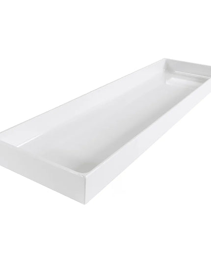 Khay Đựng Thực Phẩm Chữ Nhật Elite Global Solutions M8302-W Melamine Trắng 76.2 x 20.3 x 5.1 cm
