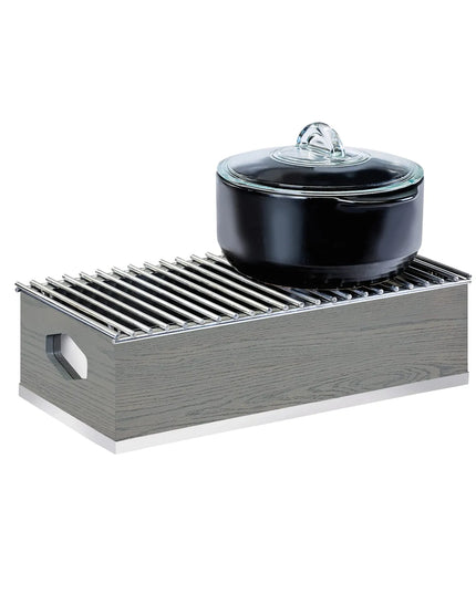 Khay Hâm Nóng Thay Thế Chữ Nhật Cal-Mil 3813-83 49.5 x 25.4 x 14 cm, Màu Xám