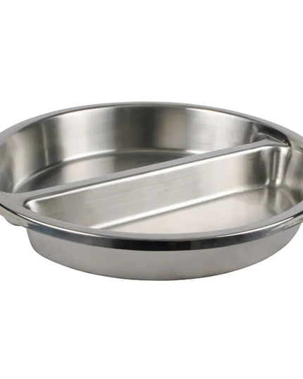 Khay Hâm Nóng Tròn Winco SPFD-2R 38.6 cm Sâu 6.1 cm Có Vách Ngăn Phù Hợp Nồi Hâm 602 & 308A