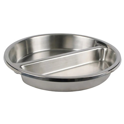 Khay Hâm Nóng Tròn Winco SPFD-2R 38.6 cm Sâu 6.1 cm Có Vách Ngăn Phù Hợp Nồi Hâm 602 & 308A