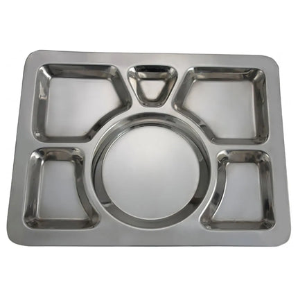 Khay Inox Hình Chữ Nhật Winco SMT-1 6 Ngăn, 39.4 x 29.2 cm