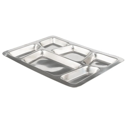 Khay Inox Hình Chữ Nhật Winco SMT-2 6 Ngăn, 39.4 x 29.2 cm