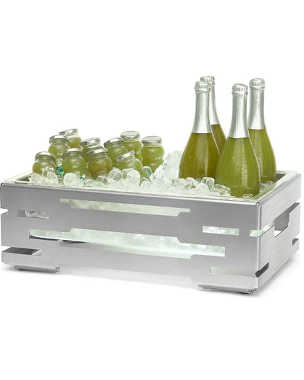 Khay Làm Lạnh Chữ Nhật Rosseto SM243 54.9 cm x 34.5 cm x 17.8 cm, Inox