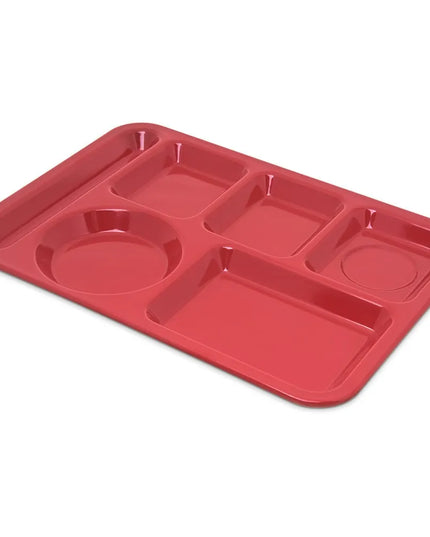 Khay Melamine Chữ Nhật Chia 6 Ngăn Carlisle 4398005 35.6 cm x 25.4 cm Màu Đỏ