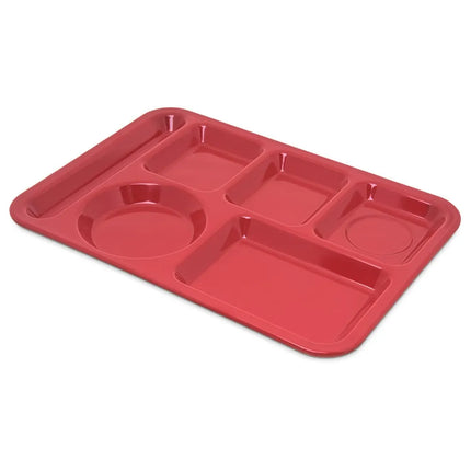 Khay Melamine Chữ Nhật Chia 6 Ngăn Carlisle 4398005 35.6 cm x 25.4 cm Màu Đỏ