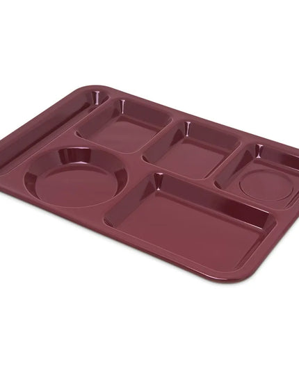 Khay Melamine Chữ Nhật Chia 6 Ngăn Carlisle 4398085 35.6 cm x 25.4 cm Màu Đỏ Đậm