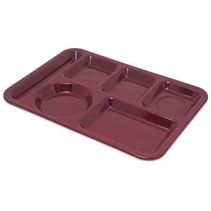 Khay Melamine Chữ Nhật Chia 6 Ngăn Carlisle 4398085 35.6 cm x 25.4 cm Màu Đỏ Đậm