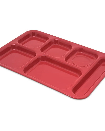 Khay Melamine Chữ Nhật Chia 6 Ngăn Carlisle 4398805 36.8 cm x 25.4 cm Màu Đỏ