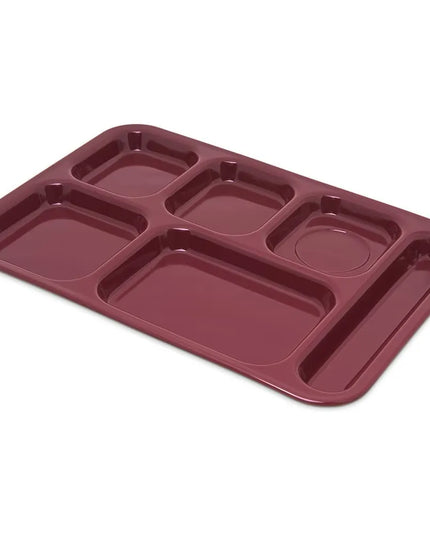 Khay Melamine Chữ Nhật Chia 6 Ngăn Carlisle 4398885 36.8 cm x 25.4 cm Màu Đỏ Đậm