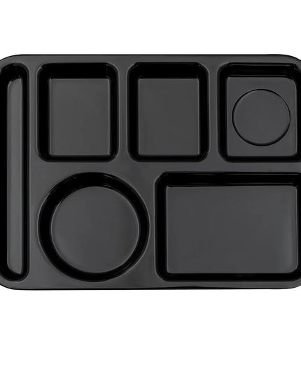 Khay Melamine Chữ Nhật GET TL-151-BK 6 Ngăn 37.5 x 24.1 cm Màu Đen