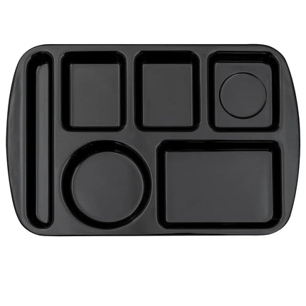Khay Melamine Chữ Nhật GET TL-151-BK 6 Ngăn 37.5 x 24.1 cm Màu Đen