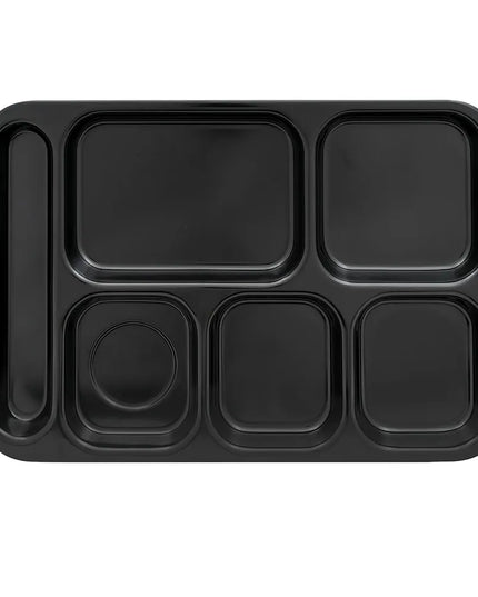 Khay Melamine Chữ Nhật GET TR-151-BK 6 Ngăn 39.4 x 25.4 cm Màu Đen