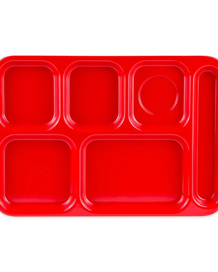 Khay Melamine Chữ Nhật GET TR-151-R 6 Ngăn 39.4 x 25.1 cm Màu Đỏ