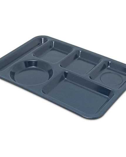 Khay Melamine Hình Chữ Nhật Carlisle 4398035 6 Ngăn, 35.6 x 25.4 cm, Xanh Cafe