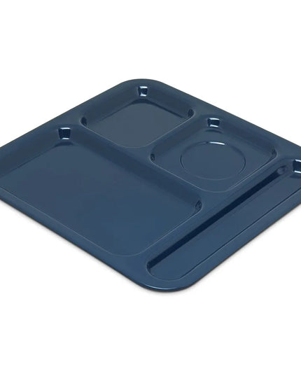 Khay Melamine Hình Chữ Nhật Carlisle 4398450 4 Ngăn 25.7 x 24.8 cm Màu Xanh Đậm