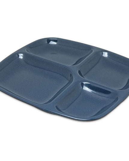 Khay Melamine Hình Chữ Nhật Carlisle 4398635 4 Ngăn, 26.2 x 24.4 cm, Xanh Cafe