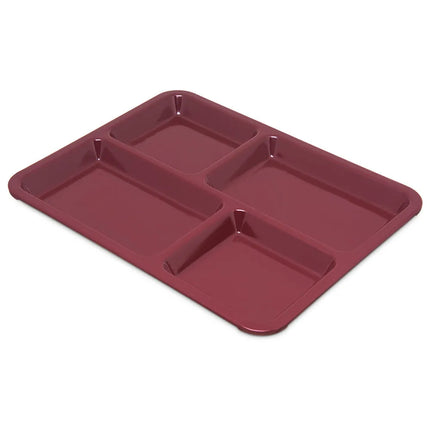 Khay Melamine Hình Chữ Nhật Carlisle KL44485 4 Ngăn, 27.9 x 21.6 cm, Đỏ Cranberry Đậm