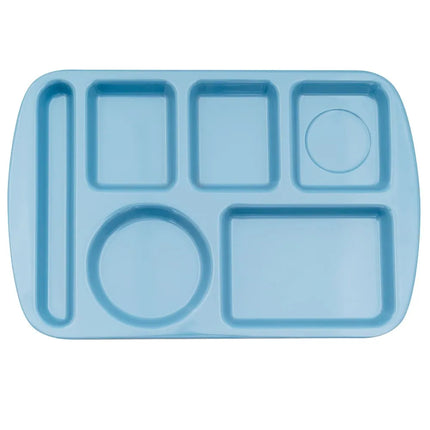 Khay Melamine Hình Chữ Nhật GET TL-151-FB 6 Ngăn, 37.5 x 24.1 cm, Xanh French