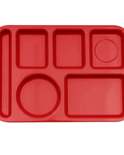 Khay Melamine Hình Chữ Nhật GET TL-151-R 6 Ngăn, 37.5 x 24.1 cm, Đỏ