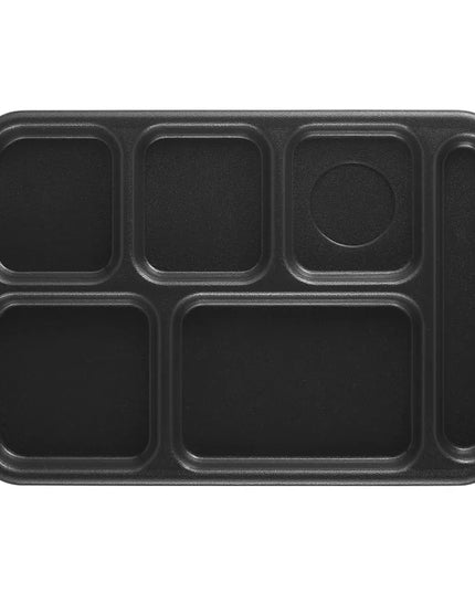 Khay Nhựa Chữ Nhật Cambro 10146CW110 6 Ngăn 25.4 x 36.8 cm Đen