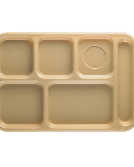 Khay Nhựa Chữ Nhật Cambro 10146CW133 6 Ngăn 25.4 x 36.8 cm Be