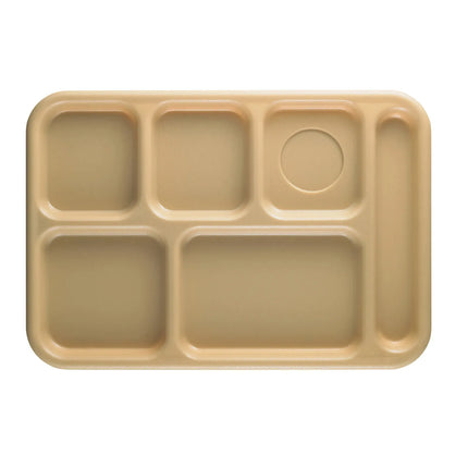 Khay Nhựa Chữ Nhật Cambro 10146CW133 6 Ngăn 25.4 x 36.8 cm Be
