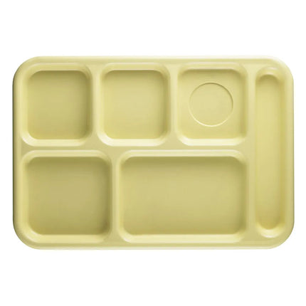 Khay Nhựa Chữ Nhật Cambro 10146CW145 6 Ngăn 25.4 x 36.8 cm Vàng
