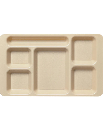 Khay Nhựa Chữ Nhật Cambro 1596CW133 6 Ngăn 22.9 x 38.1 cm Be